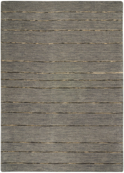 Calvin Klein Halo HAL01 Charcoal Contemporary Loomed Rug