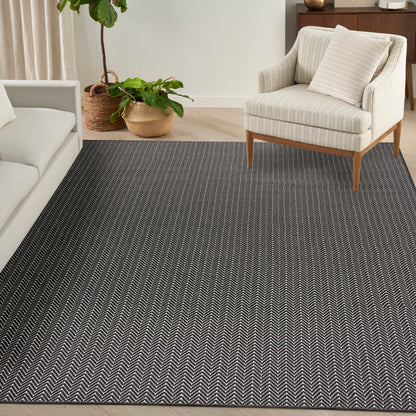 Nourison Home Horizon Indoor/Outdoor  Black  Contemporary