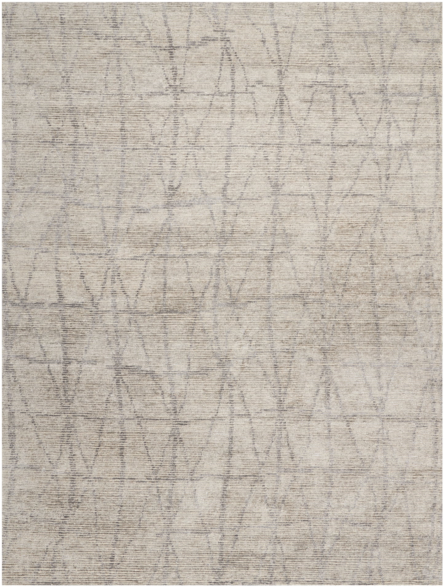 Nourison Home Ellora ELL02 Stone Contemporary Knotted Rug