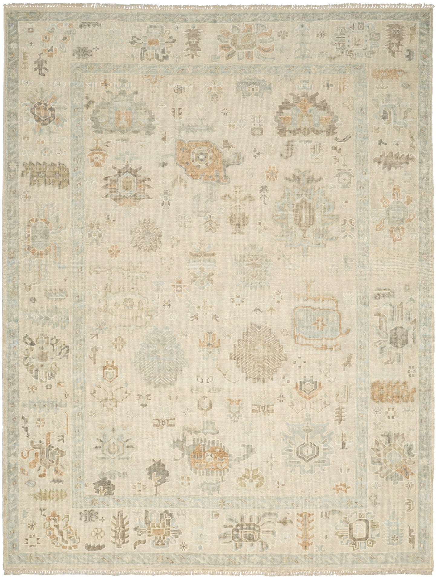 Nourison Home Whispers WHP05 Beige Traditional Hand Knotted Rug