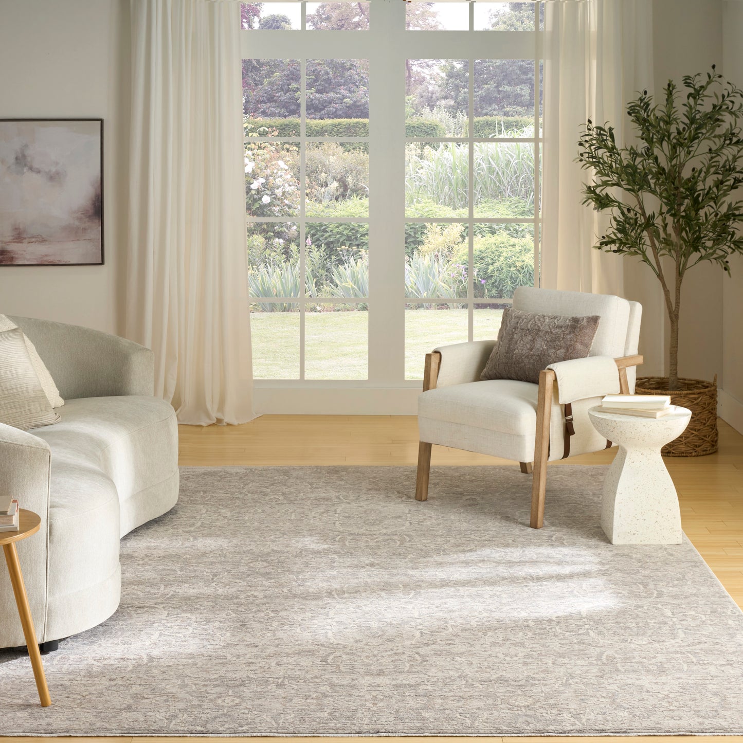 Nourison Home Shadows  Grey  Traditional