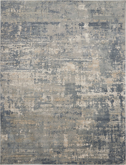 Nourison Home Quarry QUA04 Grey Beige Contemporary Power-loomed Rugs