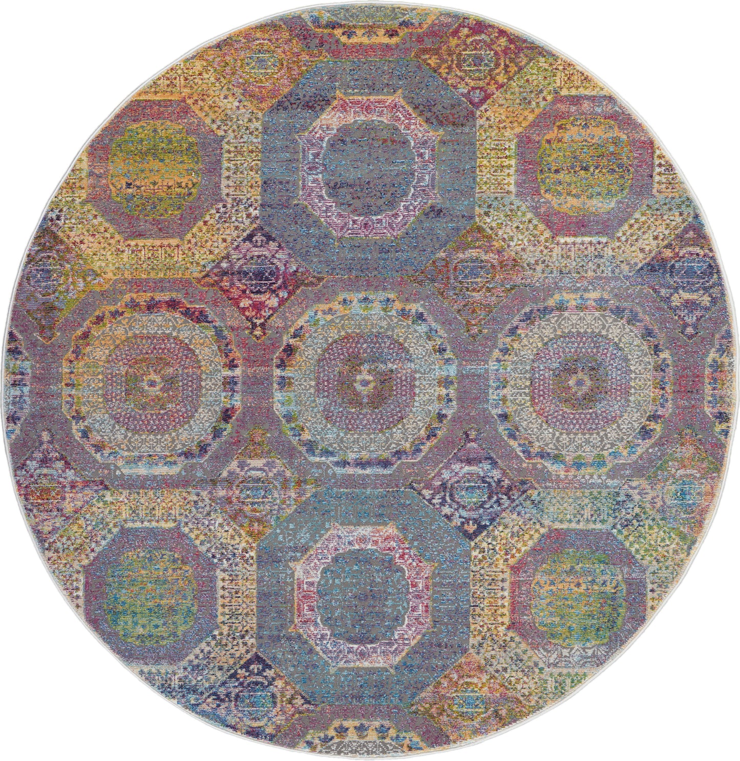Nourison Home Ankara Global ANR05 Multicolor Transitional Power-loomed Rug