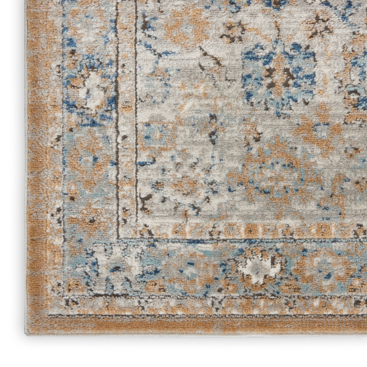 Nourison Home Quarry  Grey Light Blue  Traditional