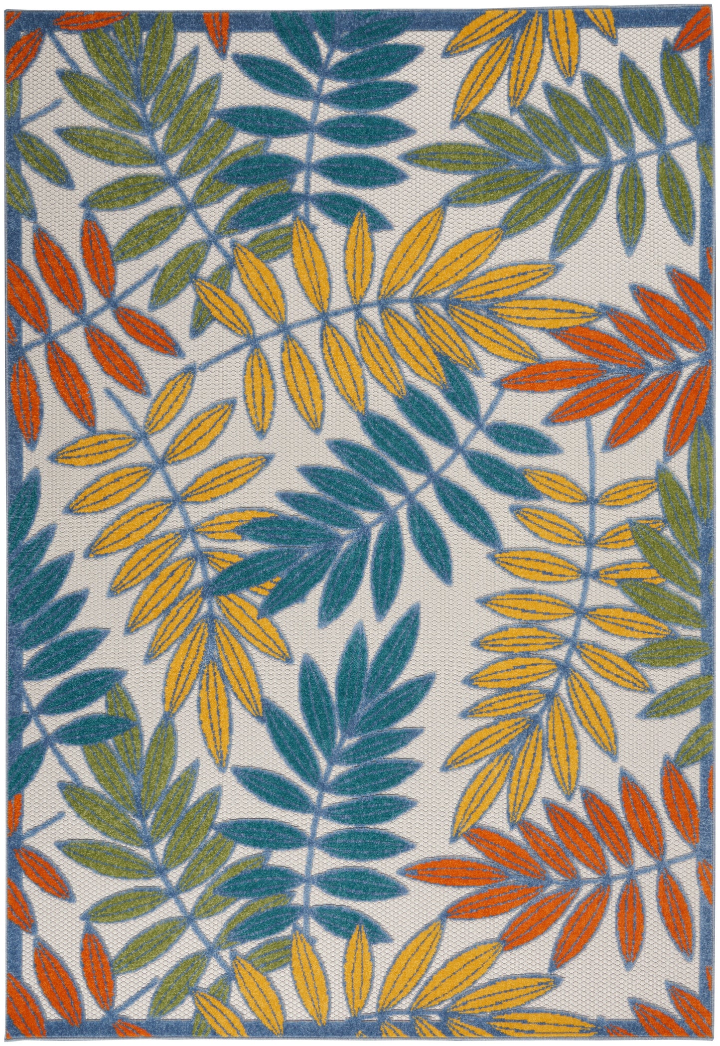 Nourison Home Aloha ALH18 Ivory Multi Contemporary Power-loomed Rugs