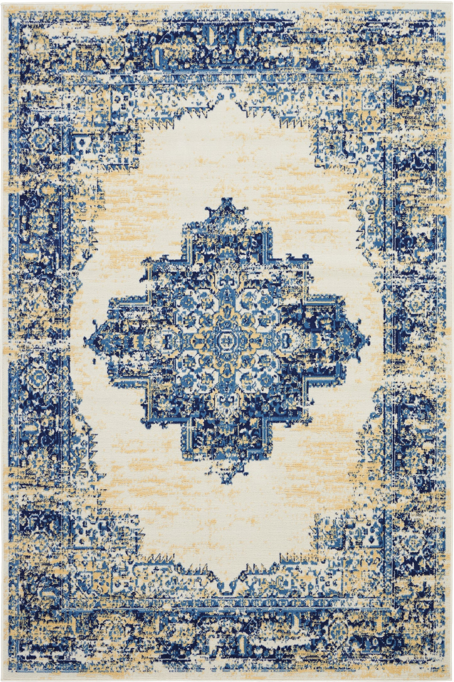 Nourison Home Grafix GRF14 White Transitional Power-loomed Rug