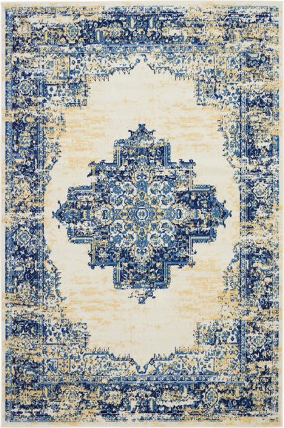 Nourison Home Grafix GRF14 White Transitional Power-loomed Rug