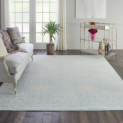 Nourison Home Jubilant  Ivory Light Blue  Transitional