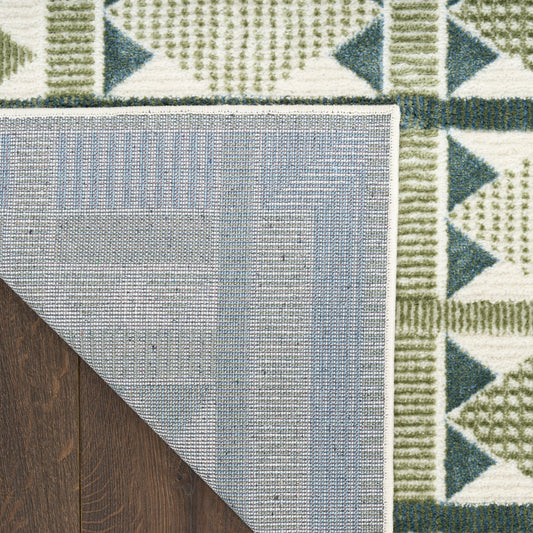 Nourison Home Nordic  Green Blue  Contemporary