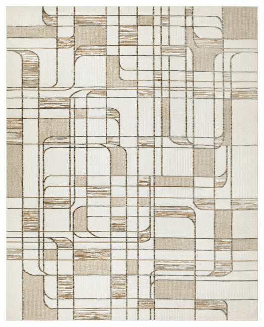 Nourison Home Nordic  Ivory Multicolor  Contemporary