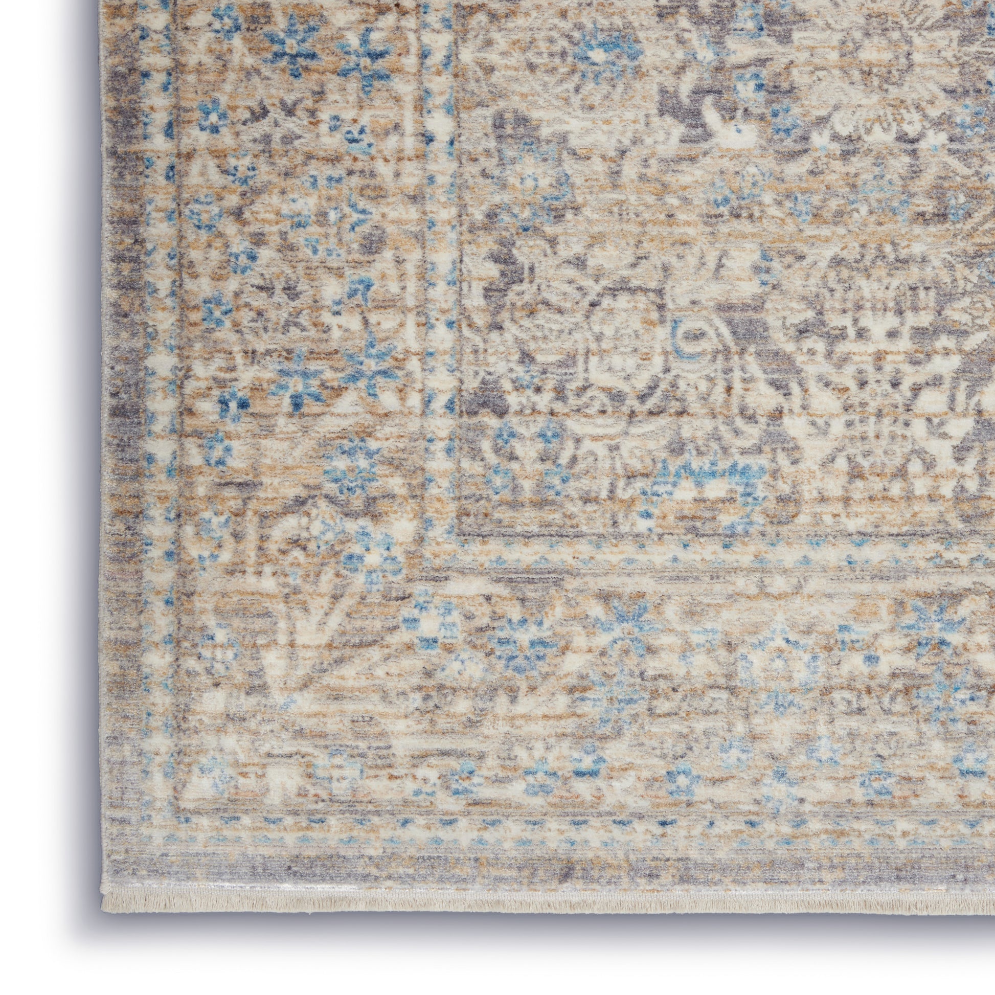 Nourison Home Lustrous Weave  Ivory Blue  