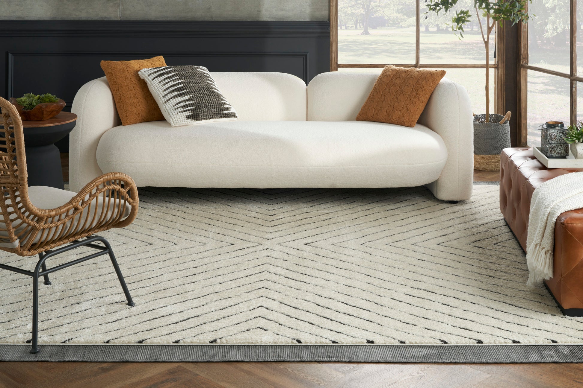 Nourison Home Positano  Charcoal  Contemporary