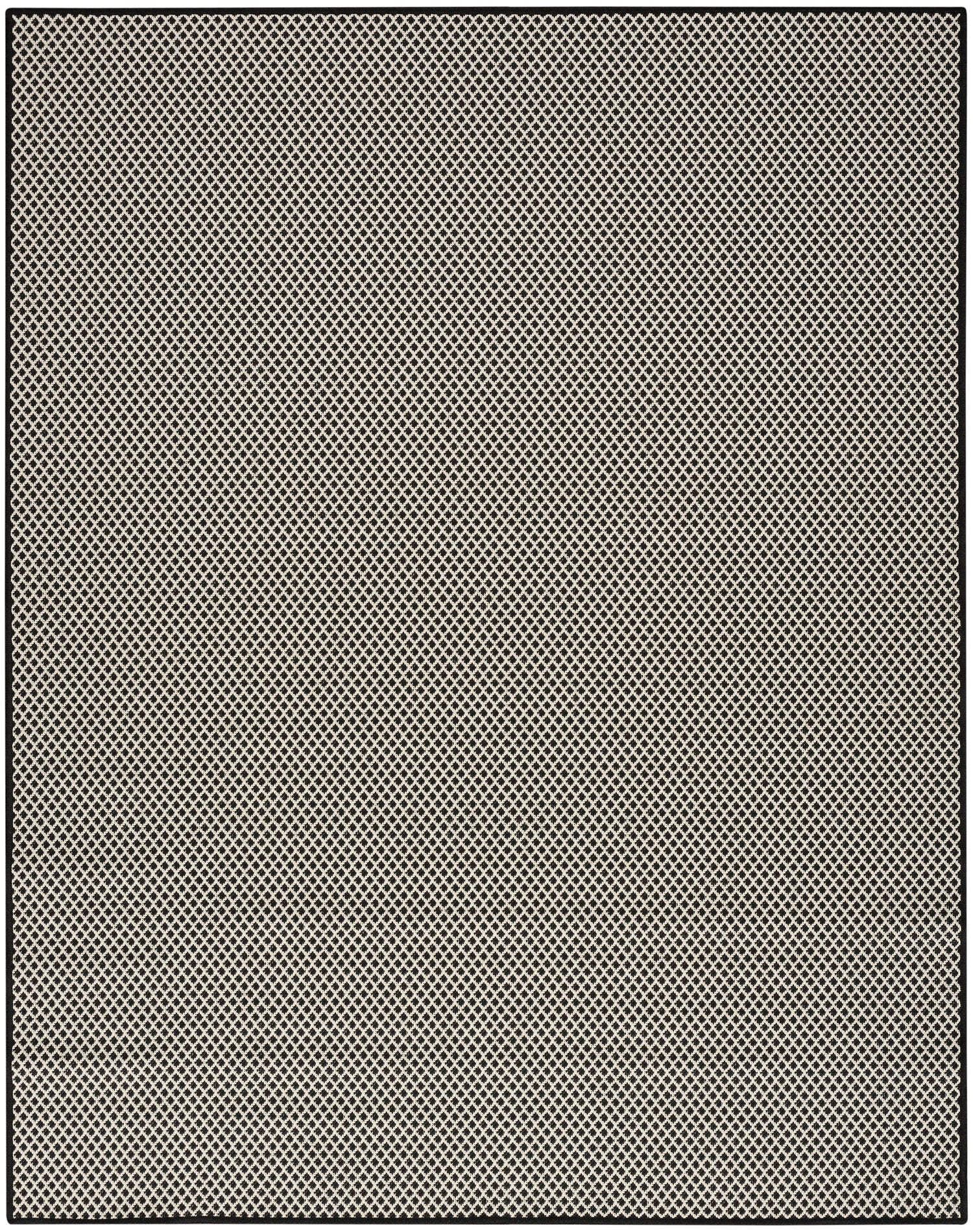 Nourison Home Courtyard  Black White  Contemporary