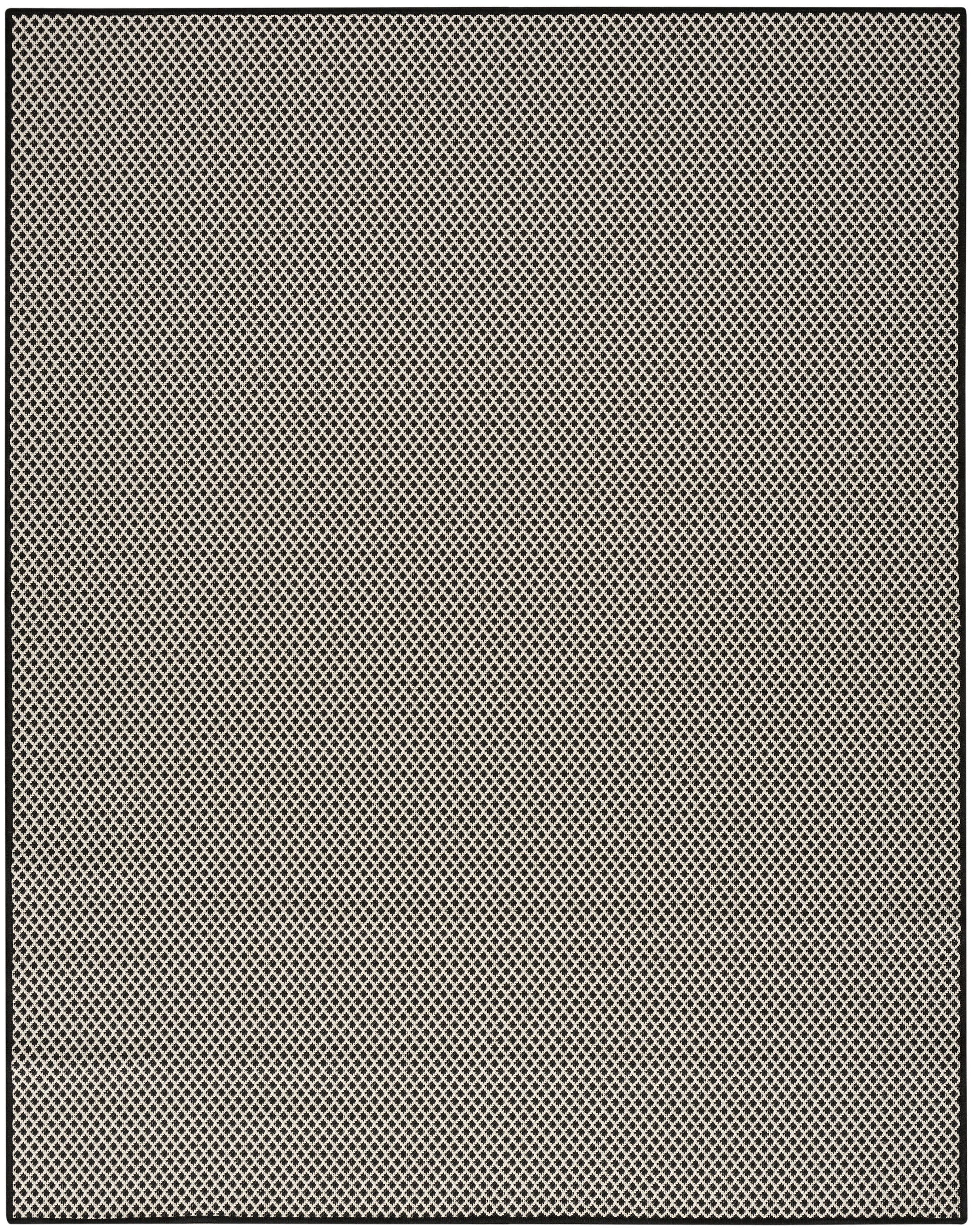 Nourison Home Courtyard  Black White  Contemporary
