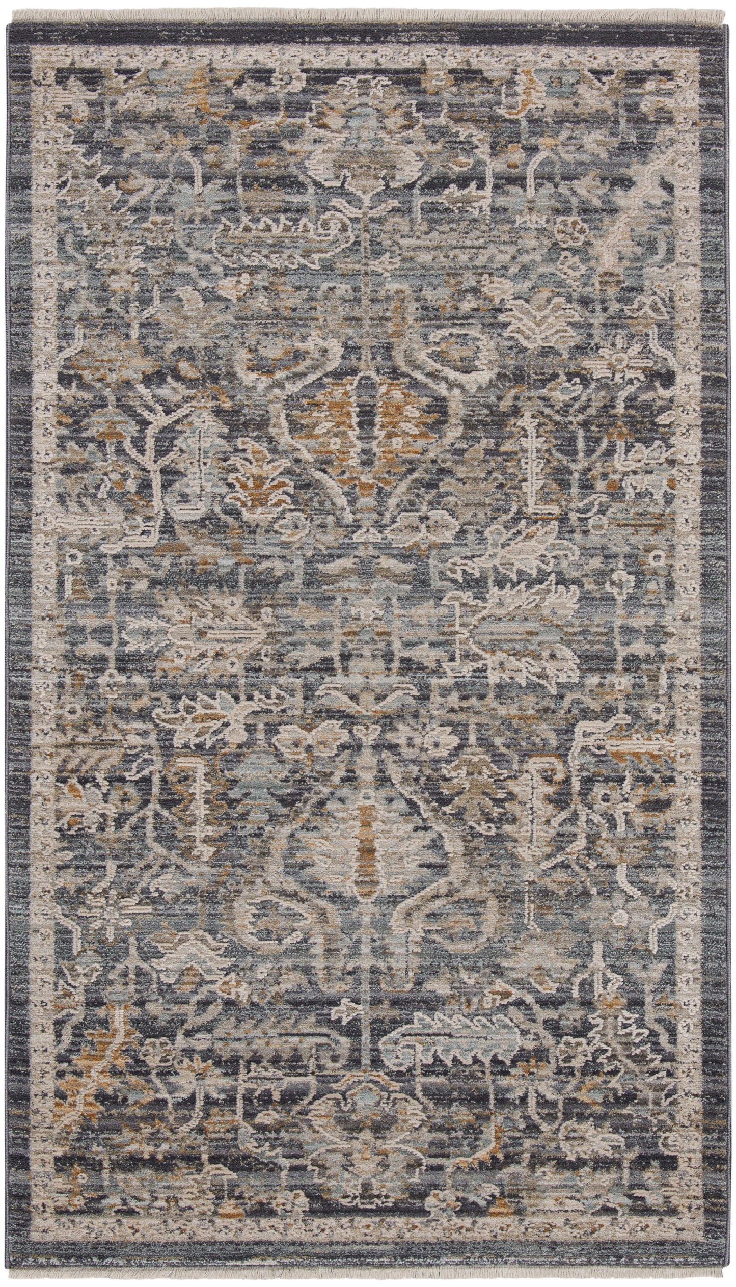 Nourison Home Lynx LNX02 Navy Multicolor Transitional Power-loomed Rug