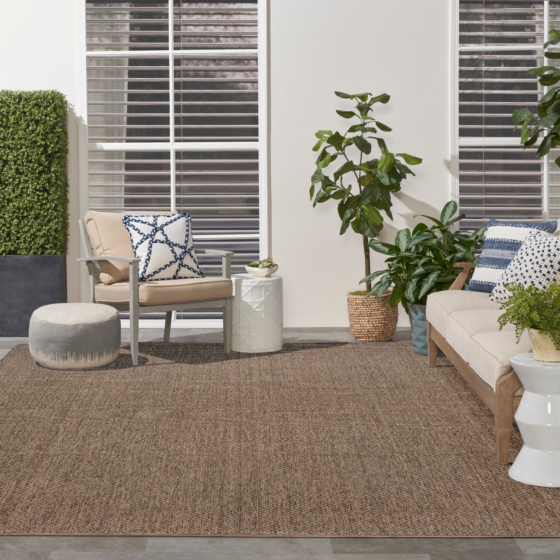 Nourison Home Tulum  Brown  Contemporary