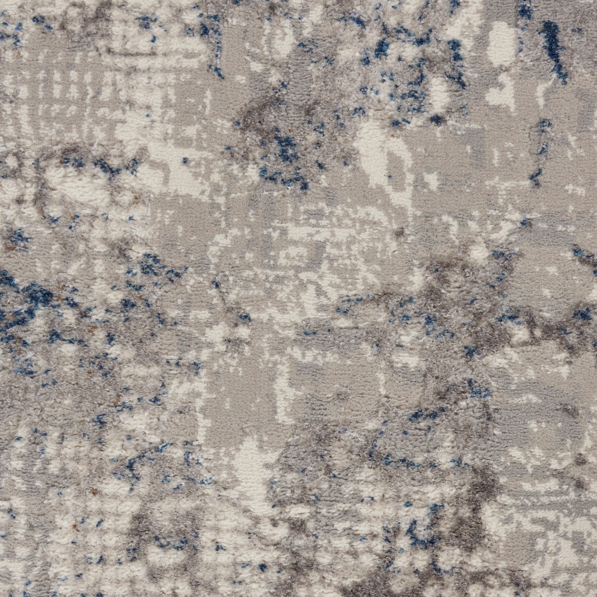 Nourison Home Royal Terrace  White Blue  Contemporary