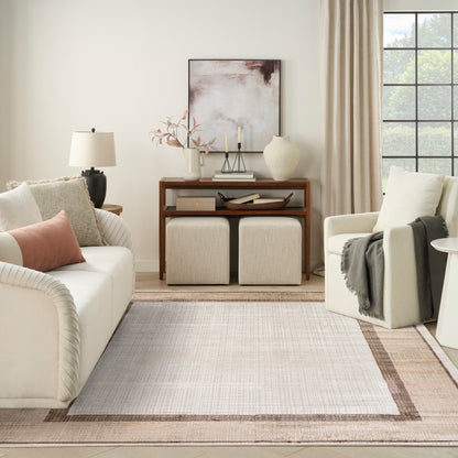 Nourison Home Dekor  Ivory Brown  Contemporary