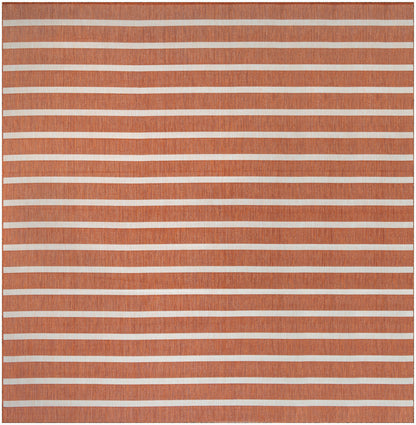 Nourison Home Positano POS03 Terracotta Ivory Contemporary Power-loomed Rug
