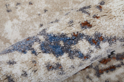 Feizy Gilmore  Ivory Blue Modern/Bohemian & Eclectic/Casual