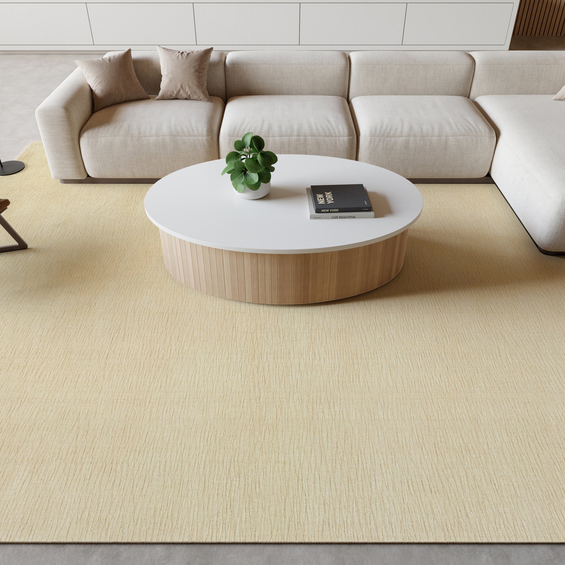 Nourison Home Strata  Beige  Contemporary