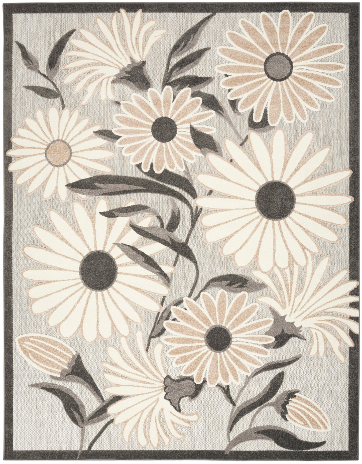Nourison Home Aloha ALH33 Beige Contemporary Power-loomed Rugs