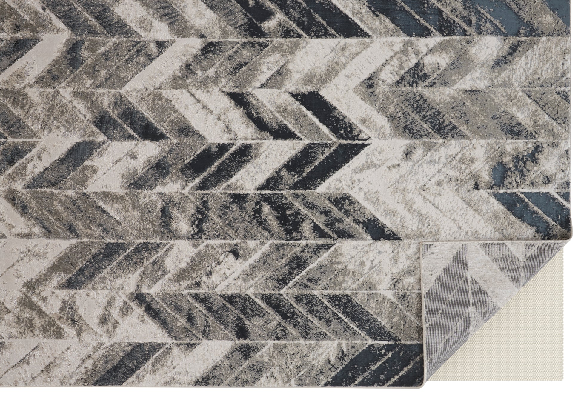 Feizy Micah 3048F Gray Modern/Industrial Machine Woven Rug