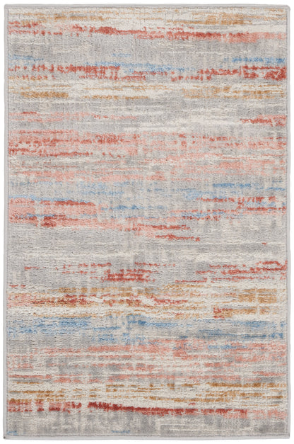 Nourison Home Elation ETN01 Ivory Multicolor Contemporary Power-loomed Rug