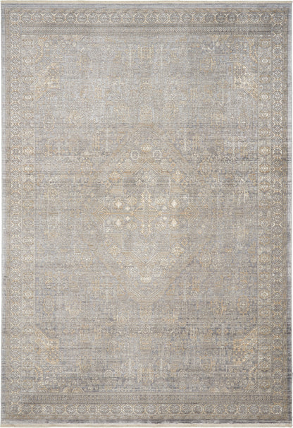 Nourison Home Lustrous Weave LUW02 Grey Beige  Power-loomed Rug