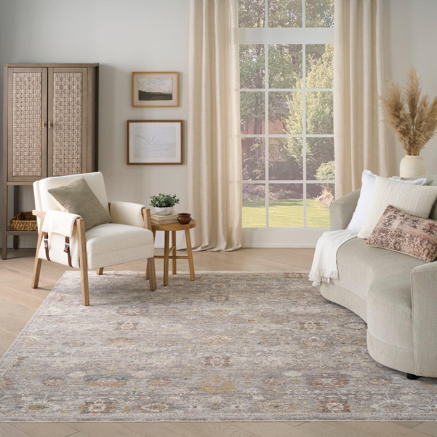 Nourison Home Antique Fusion  Grey  Traditional