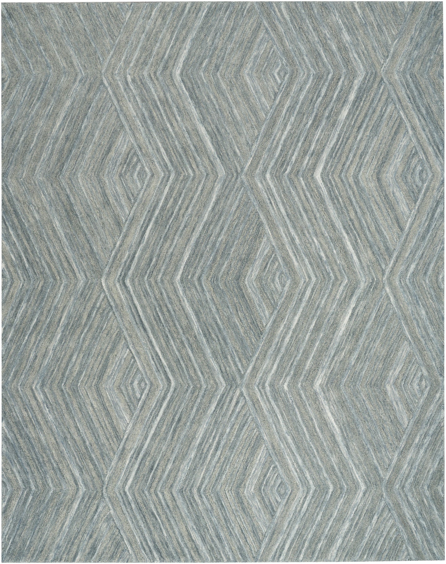Nourison Home Graceful GRU03 Blue Contemporary Hand Tufted Rug