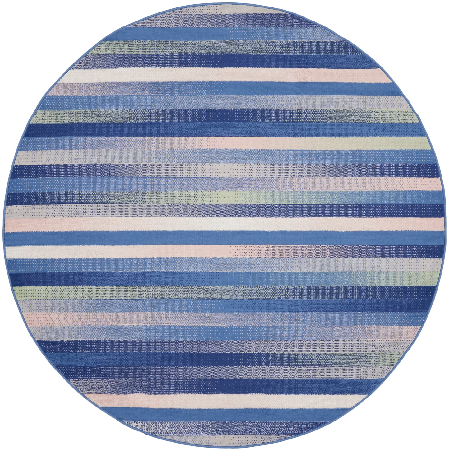 Nourison Home Whimsicle WHS12 Blue Multicolor Contemporary Power-loomed Rug