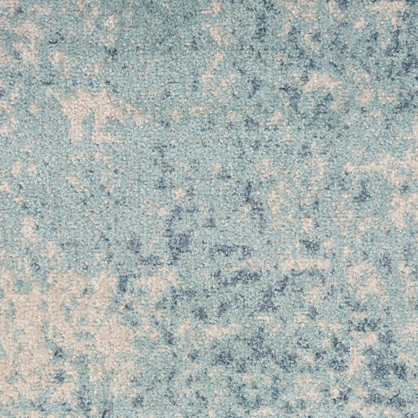 Nourison Home Astra Machine Washable  Blue Ivory  Contemporary