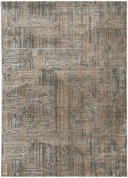 Calvin Klein CK024 Irradiant IRR01 Black Ivory Contemporary Power-loomed Rug