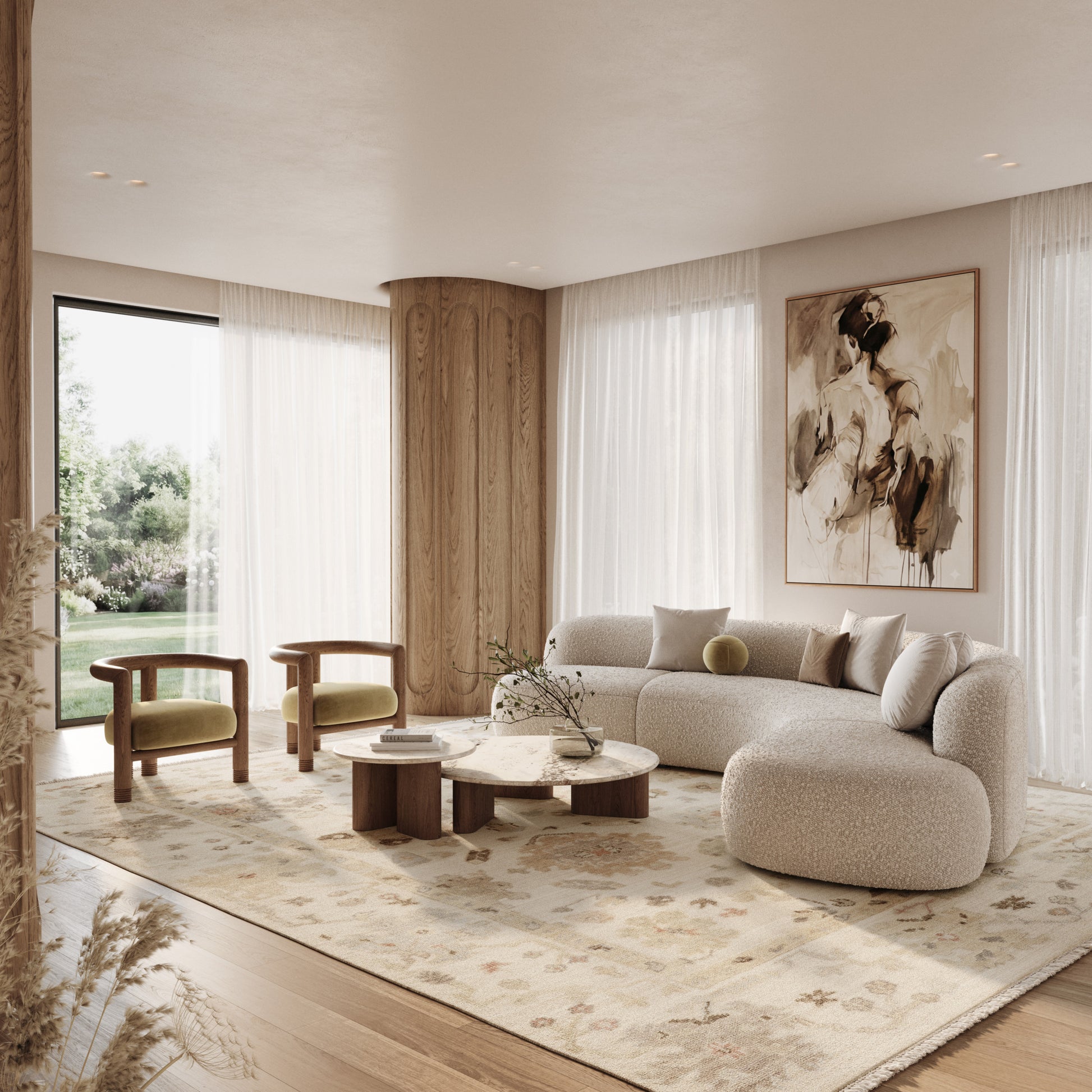 Nourison Home Whispers  Ivory  Traditional