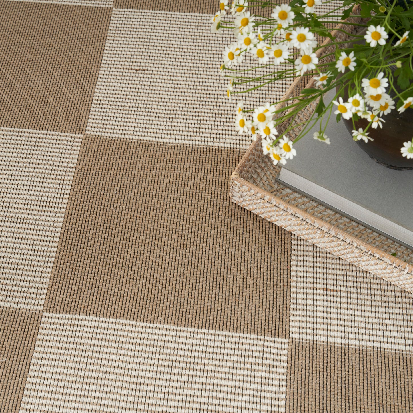 Nourison Home Washable Modern Jute  Natural Ivory  Contemporary