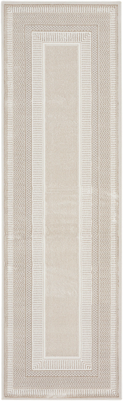 Nourison Home Glitz GLZ07 Ivory Contemporary Power-loomed Rug