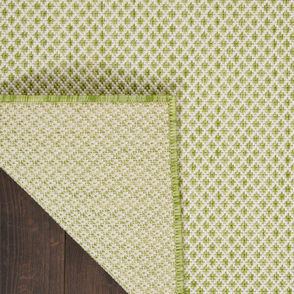 Nourison Home Courtyard  Ivory Green  Contemporary
