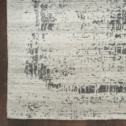 Nourison Home Harmony  Ivory Charcoal  Contemporary