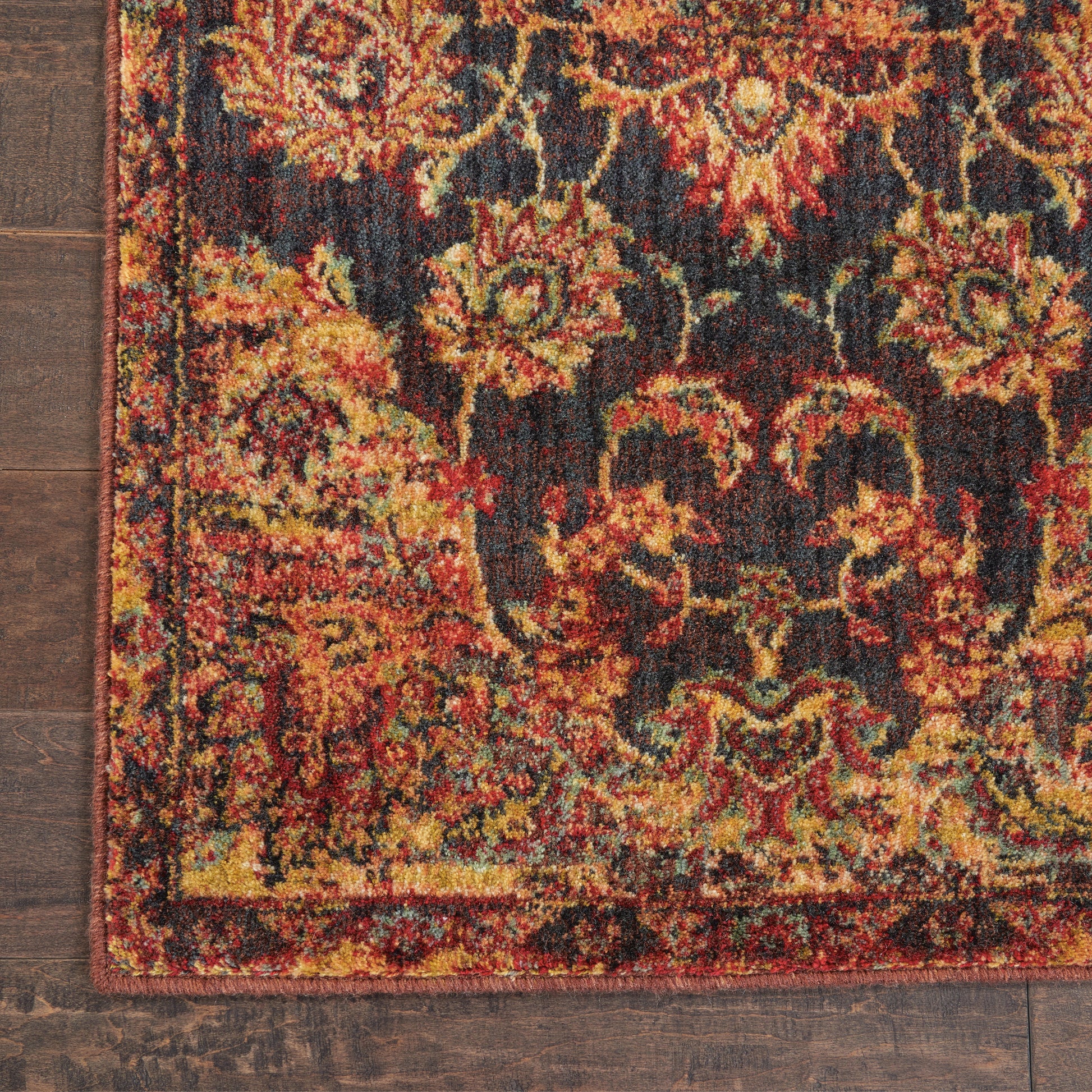 Nourison Home Jewel  Ember Red  Traditional