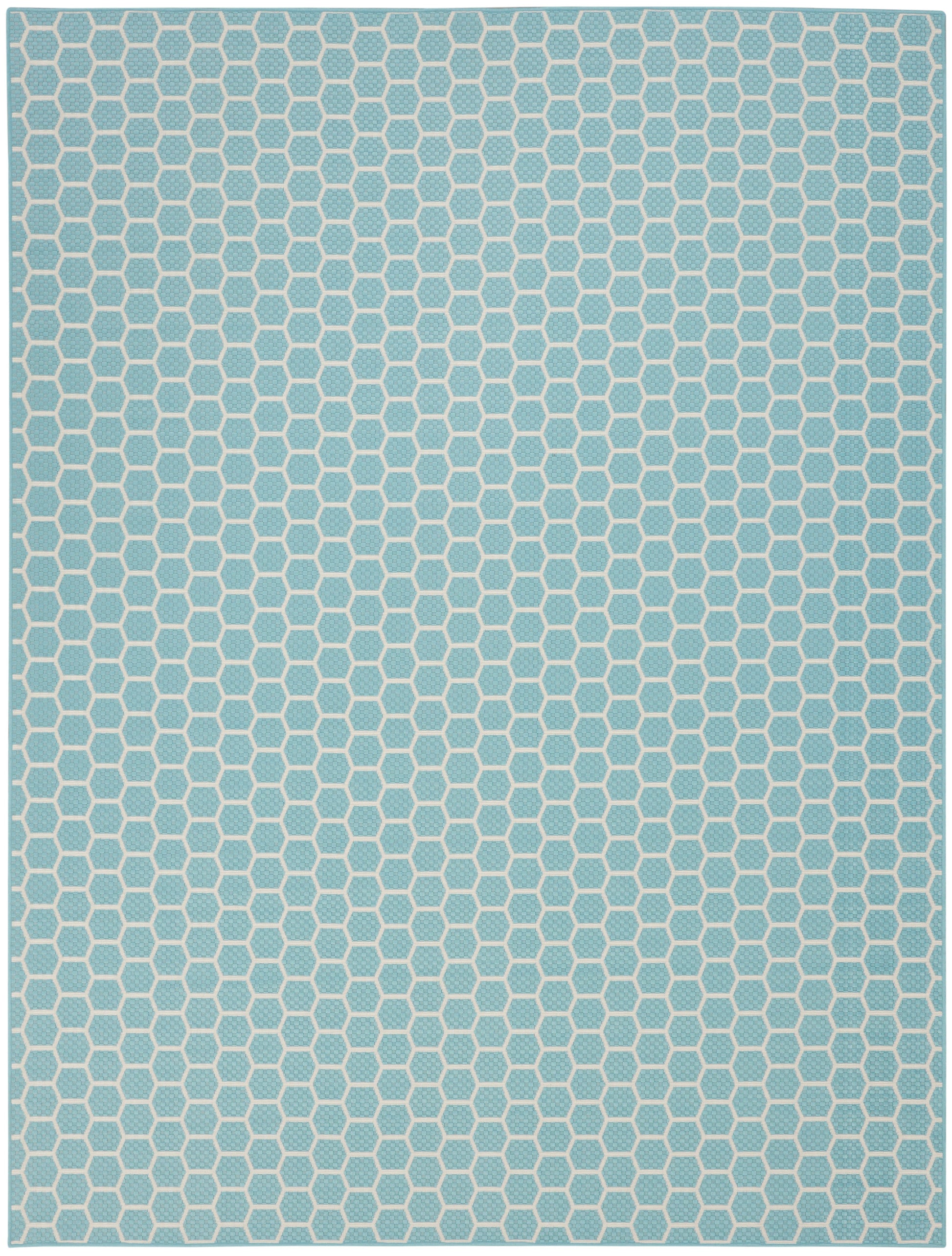 Nourison Home Twist Reversible  Aqua  Contemporary