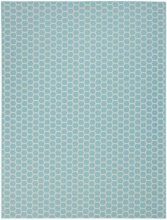 Nourison Home Twist Reversible  Aqua  Contemporary