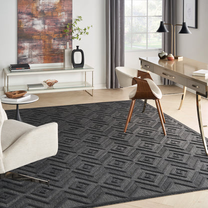 Nourison Home Versatile  Charcoal Black  Contemporary