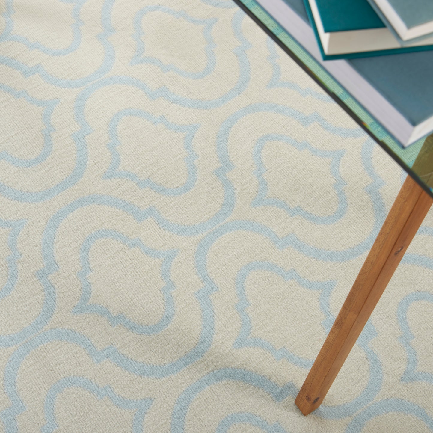 Nourison Home Jubilant  Ivory Blue  Transitional