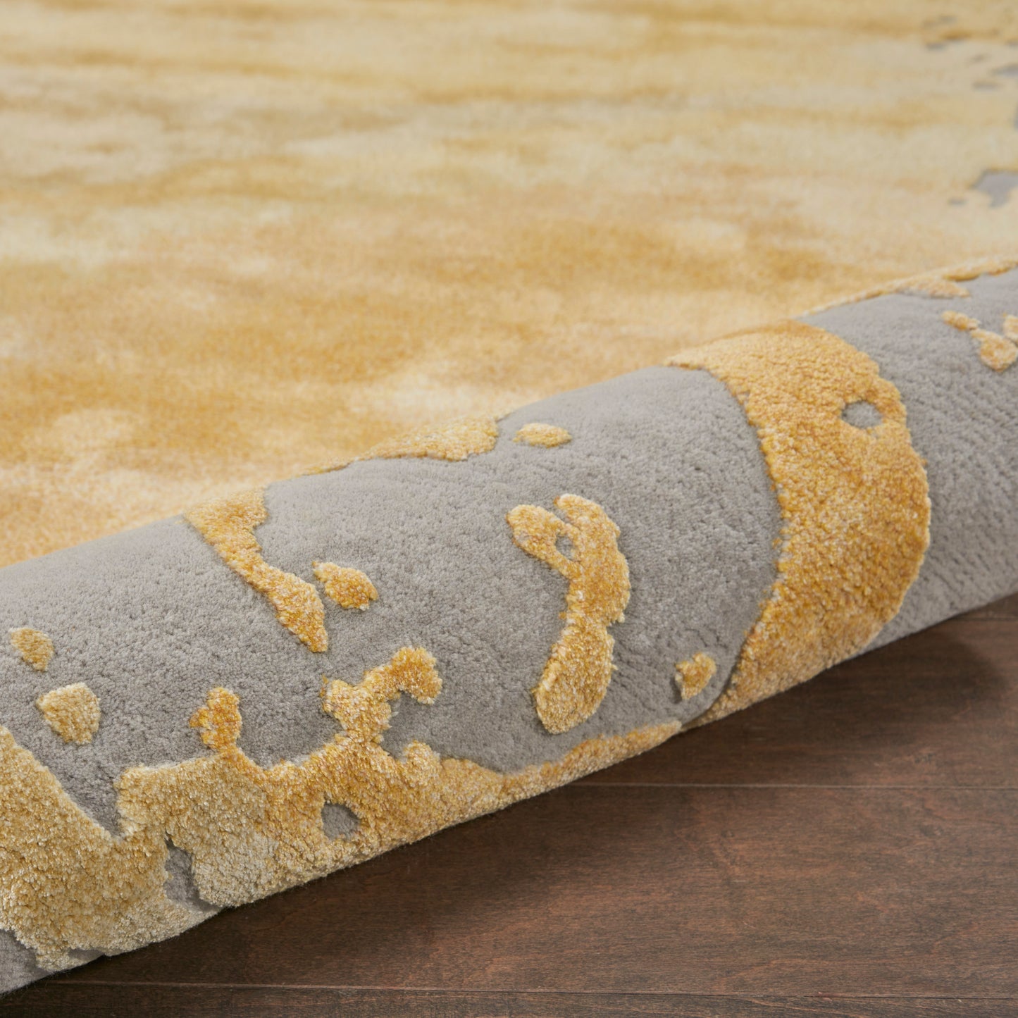 Nourison Home Prismatic  Grey Gold  Contemporary