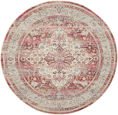 Nourison Home Vintage Kashan  Red Ivory  Traditional