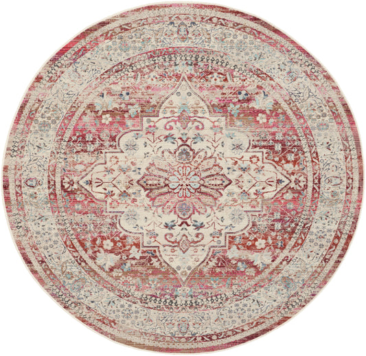 Nourison Home Vintage Kashan  Red Ivory  Traditional
