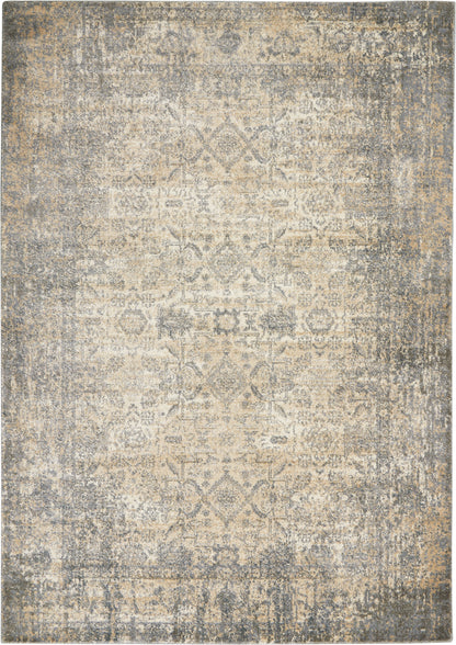 Nourison Home Moroccan Celebration KI3M1 Ivory Slate Traditional Power-loomed Rug