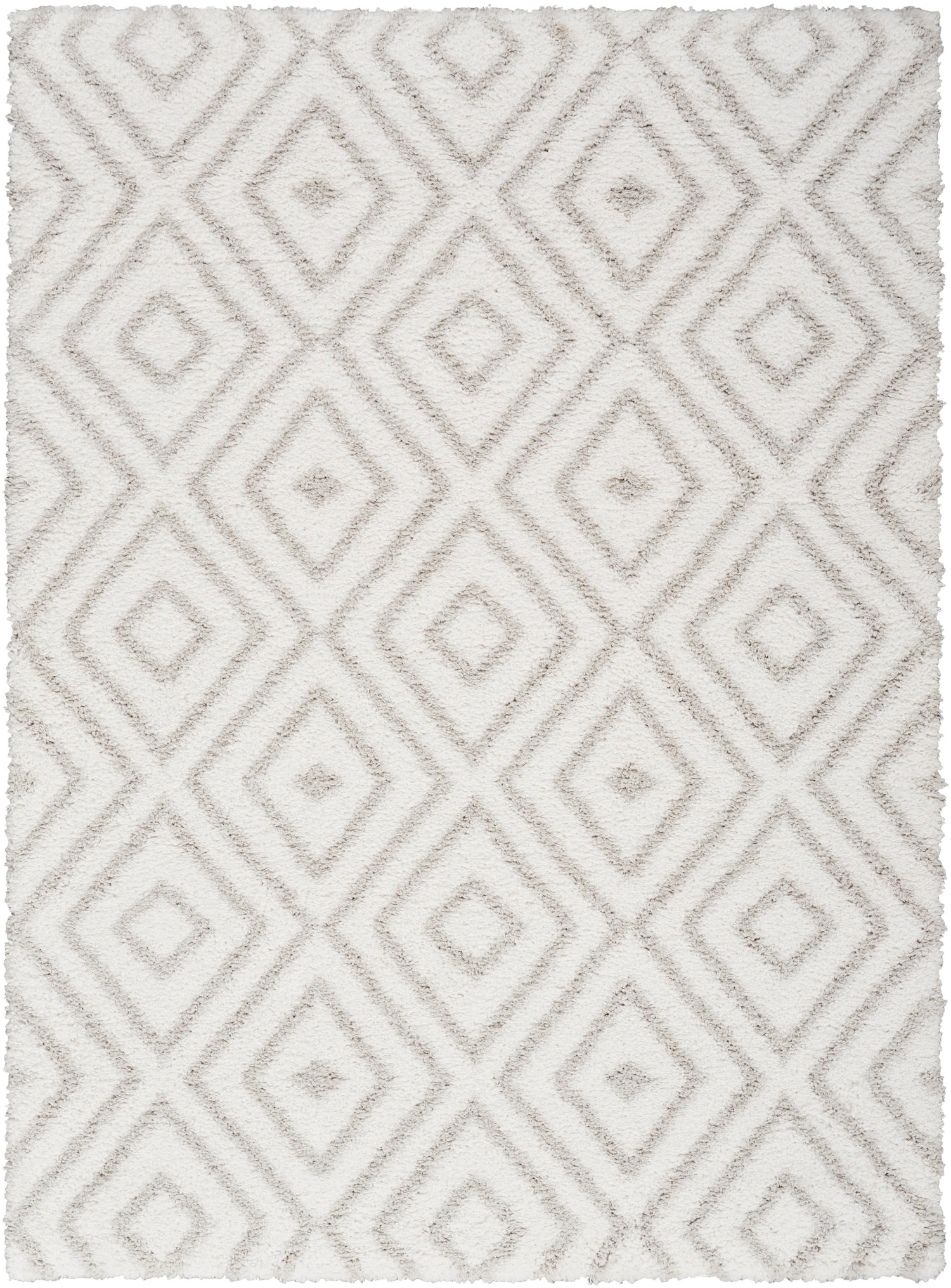 Nourison Home Modern Shag  Ivory Silver  Contemporary
