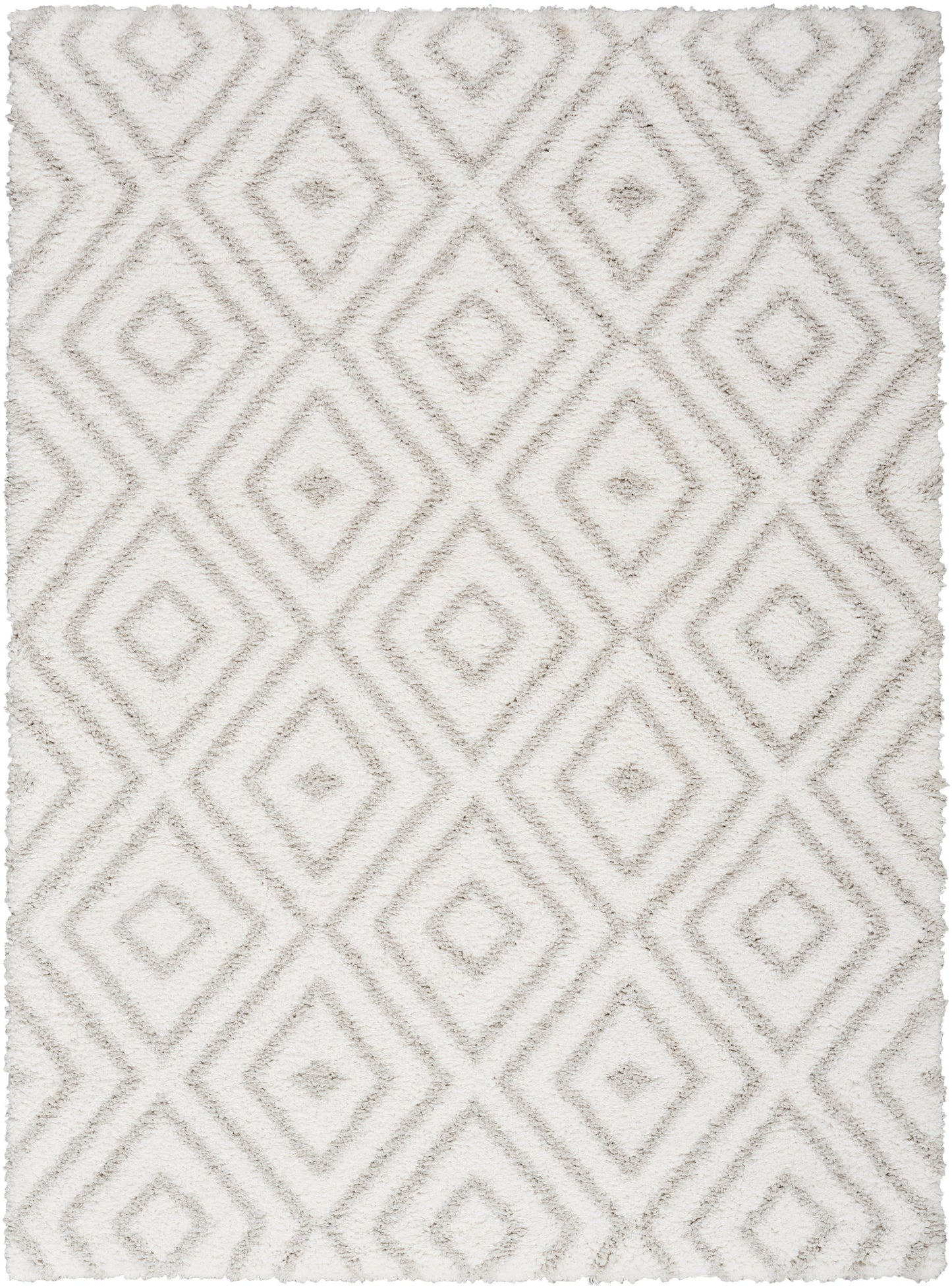 Nourison Home Modern Shag  Ivory Silver  Contemporary